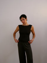 Sleeveless bateau