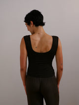 Sleeveless bateau