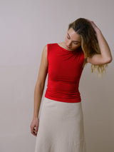 Sleeveless bateau
