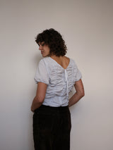 Crinkle stripe shirt